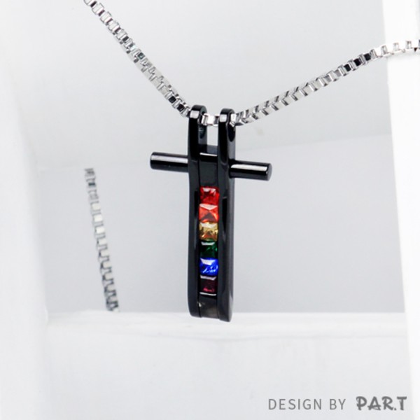 PAR.T | 彩虹商品-雙十璀璨鋼墜(黑)