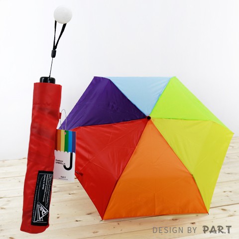 PAR.T | 彩虹商品-六彩雨傘(紅)