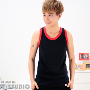 T-STUDIO | CHUME series/ Tank Top Chest Binder (Red)