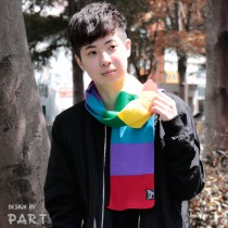 PAR.T | 彩虹商品-繽紛六彩圍巾