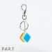 PAR.T | 彩虹商品-方塊Key環(淺藍)
