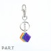 PAR.T | 彩虹商品-方塊Key環(深藍)